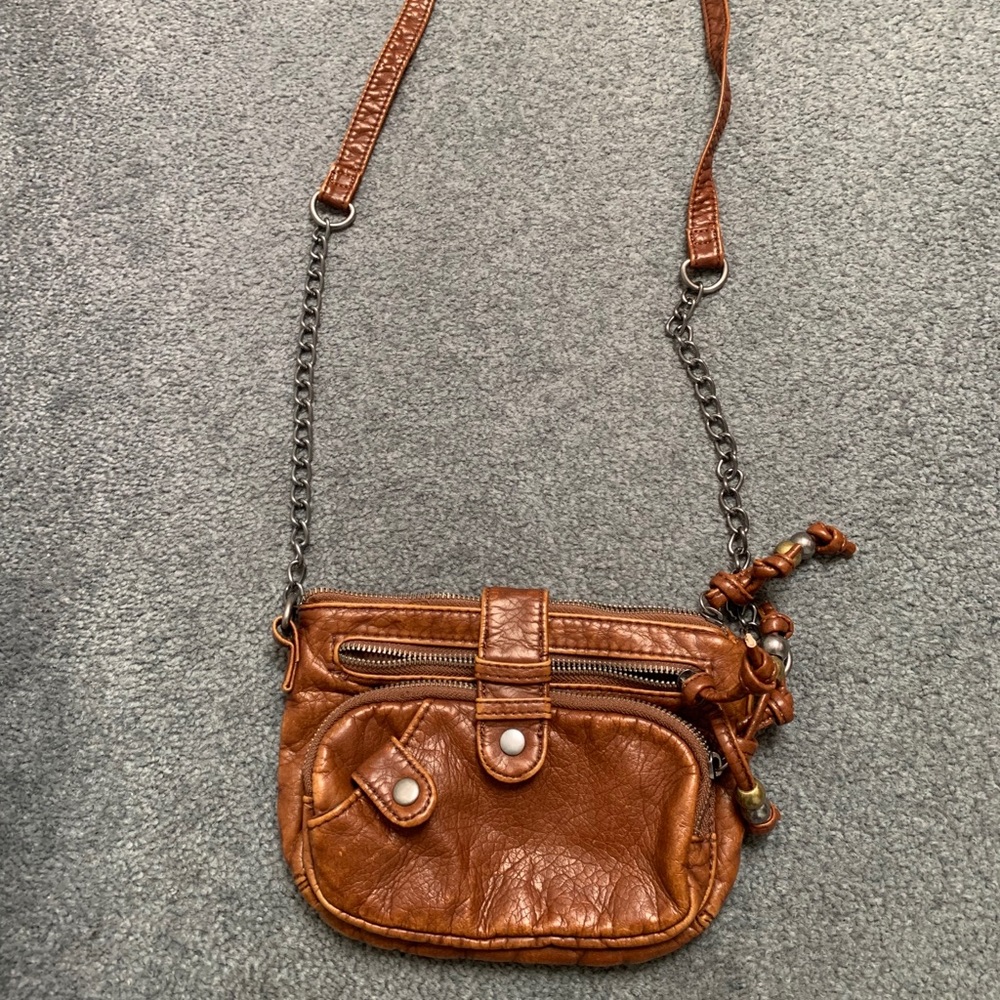 NWOT brown leather purse